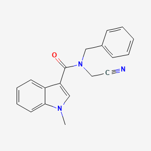molecular formula C19H17N3O B2664828 N-benzyl-N-(cyanomethyl)-1-methyl-1H-indole-3-carboxamide CAS No. 1252294-20-4