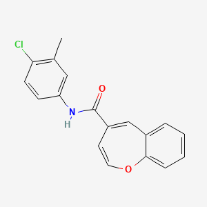 molecular formula C18H14ClNO2 B2664875 N-(4-chloro-3-methylphenyl)-1-benzoxepine-4-carboxamide CAS No. 950425-75-9