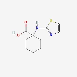molecular formula C10H14N2O2S B2664885 1-[(1,3-噻唑-2-基)氨基]环己烷-1-羧酸 CAS No. 1251353-72-6
