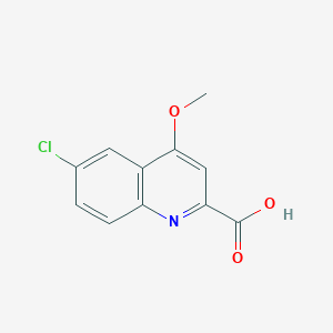 molecular formula C11H8ClNO3 B2664909 6-Chloro-4-methoxyquinoline-2-carboxylic acid CAS No. 1355204-48-6