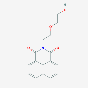 molecular formula C16H15NO4 B2664913 2-(2-(2-羟基乙氧基)乙基)-1H-苯并[de]异喹啉-1,3(2H)-二酮 CAS No. 651768-35-3