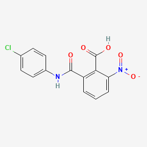 molecular formula C14H9ClN2O5 B2664935 2-((4-氯苯基)羰基)-6-硝基苯甲酸 CAS No. 115002-83-0