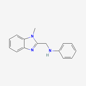 molecular formula C15H15N3 B2664949 (1-Methyl-1H-benzoimidazol-2-ylmethyl)-phenyl-amine CAS No. 14704-61-1