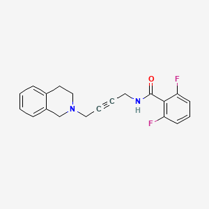 molecular formula C20H18F2N2O B2664957 N-(4-(3,4-dihydroisoquinolin-2(1H)-yl)but-2-yn-1-yl)-2,6-difluorobenzamide CAS No. 1351618-75-1