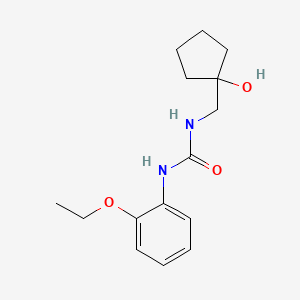 molecular formula C15H22N2O3 B2664970 1-(2-Ethoxyphenyl)-3-((1-hydroxycyclopentyl)methyl)urea CAS No. 1219903-88-4