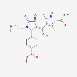 methyl 4-({1-[2-(dimethylamino)ethyl]-4-hydroxy-2-[4-(methoxycarbonyl)phenyl]-5-oxo-2,5-dihydro-1H-pyrrol-3-yl}carbonyl)-3,5-dimethyl-1H-pyrrole-2-carboxylate