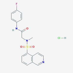N-(4-fluorophenyl)-2-(N-methylisoquinoline-5-sulfonamido)acetamide hydrochloride