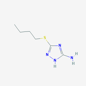 molecular formula C6H12N4S B2665046 3-(butylthio)-1H-1,2,4-triazol-5-amine CAS No. 79741-85-8