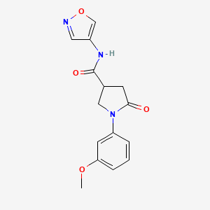 N-(isoxazol-4-yl)-1-(3-methoxyphenyl)-5-oxopyrrolidine-3-carboxamide