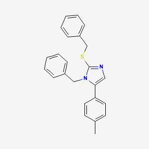 B2665076 1-benzyl-2-(benzylthio)-5-(p-tolyl)-1H-imidazole CAS No. 1206997-90-1