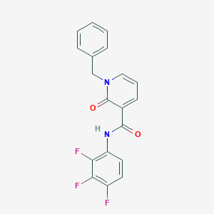 molecular formula C19H13F3N2O2 B2665085 1-benzyl-2-oxo-N-(2,3,4-trifluorophenyl)-1,2-dihydropyridine-3-carboxamide CAS No. 946245-08-5