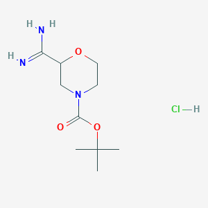 tert-Butyl 2-carbamimidoylmorpholine-4-carboxylate hydrochloride