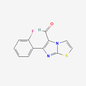 6-(2-Fluorophenyl)imidazo[2,1-b][1,3]thiazole-5-carbaldehyde