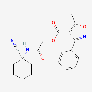[(1-Cyanocyclohexyl)carbamoyl]methyl 5-methyl-3-phenyl-1,2-oxazole-4-carboxylate