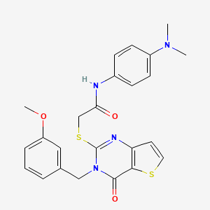 N-[4-(dimethylamino)phenyl]-2-{[3-(3-methoxybenzyl)-4-oxo-3,4-dihydrothieno[3,2-d]pyrimidin-2-yl]sulfanyl}acetamide