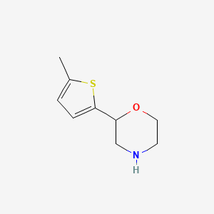 molecular formula C9H13NOS B2665113 2-(5-Methylthiophen-2-yl)morpholine CAS No. 1097820-93-3