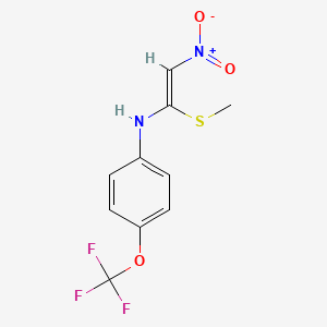 N-[1-(methylsulfanyl)-2-nitrovinyl]-4-(trifluoromethoxy)aniline