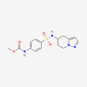 methyl (4-(N-(4,5,6,7-tetrahydropyrazolo[1,5-a]pyridin-5-yl)sulfamoyl)phenyl)carbamate