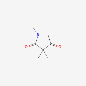 molecular formula C7H9NO2 B2665140 5-Methyl-5-azaspiro[2.4]heptane-4,7-dione CAS No. 2470435-12-0