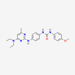1-(4-((4-(Diethylamino)-6-methylpyrimidin-2-yl)amino)phenyl)-3-(4-methoxyphenyl)urea