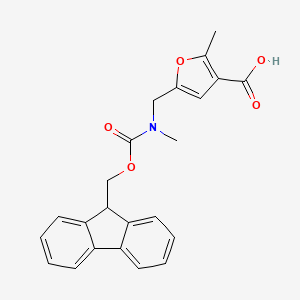 5-[({[(9H-fluoren-9-yl)methoxy]carbonyl}(methyl)amino)methyl]-2-methylfuran-3-carboxylic acid