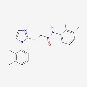 N-(2,3-dimethylphenyl)-2-[1-(2,3-dimethylphenyl)imidazol-2-yl]sulfanylacetamide