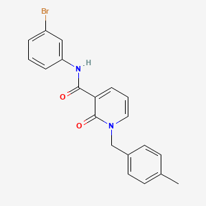 molecular formula C20H17BrN2O2 B2665161 N-(3-bromophenyl)-1-(4-methylbenzyl)-2-oxo-1,2-dihydropyridine-3-carboxamide CAS No. 946331-03-9