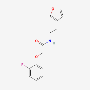 2-(2-fluorophenoxy)-N-(2-(furan-3-yl)ethyl)acetamide