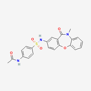 N-(4-(N-(10-methyl-11-oxo-10,11-dihydrodibenzo[b,f][1,4]oxazepin-2-yl)sulfamoyl)phenyl)acetamide