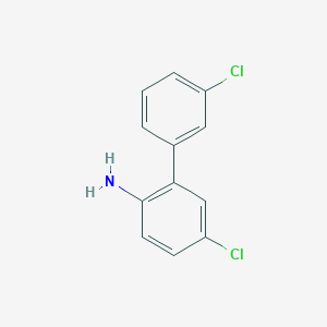 molecular formula C12H9Cl2N B2665188 4-Chloro-2-(3-chlorophenyl)aniline CAS No. 1521784-05-3