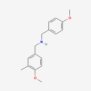 molecular formula C17H21NO2 B2665192 N-(4-methoxybenzyl)-N-(4-methoxy-3-methylbenzyl)amine CAS No. 355382-65-9