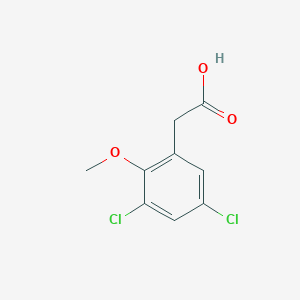 molecular formula C9H8Cl2O3 B2665198 (3,5-Dichloro-2-methoxyphenyl)acetic acid CAS No. 90348-69-9