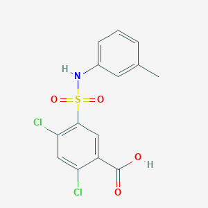 2,4-dichloro-5-[(3-methylphenyl)sulfamoyl]benzoic Acid