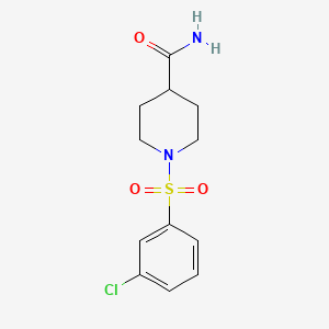 1-(3-Chlorophenyl)sulfonylpiperidine-4-carboxamide
