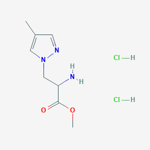 methyl 2-amino-3-(4-methyl-1H-pyrazol-1-yl)propanoate dihydrochloride