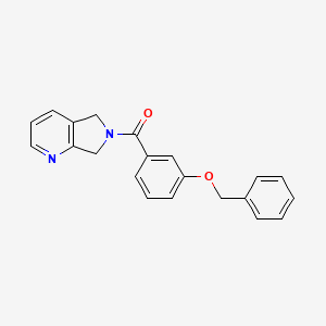 (3-(benzyloxy)phenyl)(5H-pyrrolo[3,4-b]pyridin-6(7H)-yl)methanone