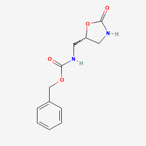 molecular formula C12H14N2O4 B2665244 (R)-Benzyl ((2-oxooxazolidin-5-yl)methyl)carbamate CAS No. 274264-55-0