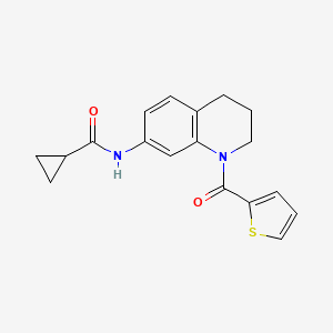 N-[1-(2-thienylcarbonyl)-1,2,3,4-tetrahydroquinolin-7-yl]cyclopropanecarboxamide