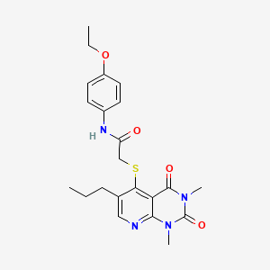 2-((1,3-dimethyl-2,4-dioxo-6-propyl-1,2,3,4-tetrahydropyrido[2,3-d]pyrimidin-5-yl)thio)-N-(4-ethoxyphenyl)acetamide