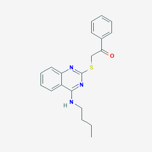 2-((4-(Butylamino)quinazolin-2-yl)thio)-1-phenylethanone