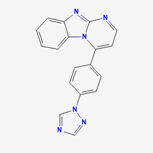 4-[4-(1H-1,2,4-triazol-1-yl)phenyl]pyrimido[1,2-a][1,3]benzimidazole