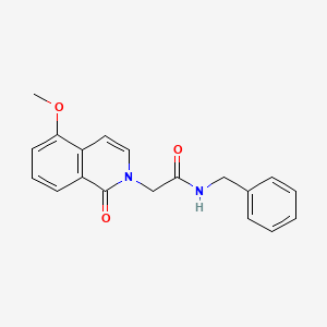 molecular formula C19H18N2O3 B2665300 N-benzyl-2-(5-methoxy-1-oxoisoquinolin-2-yl)acetamide CAS No. 868223-67-0