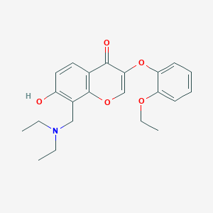 8-((diethylamino)methyl)-3-(2-ethoxyphenoxy)-7-hydroxy-4H-chromen-4-one
