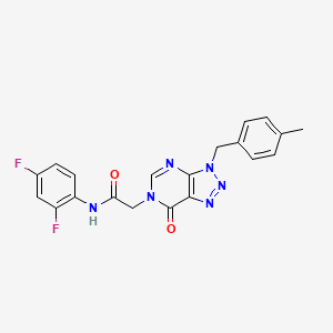 N-(2,4-difluorophenyl)-2-[3-(4-methylbenzyl)-7-oxo-3,7-dihydro-6H-[1,2,3]triazolo[4,5-d]pyrimidin-6-yl]acetamide