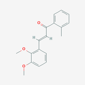 molecular formula C18H18O3 B2665324 (2E)-3-(2,3-Dimethoxyphenyl)-1-(2-methylphenyl)prop-2-en-1-one CAS No. 869475-97-8