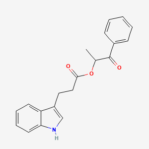 1-oxo-1-phenylpropan-2-yl 3-(1H-indol-3-yl)propanoate