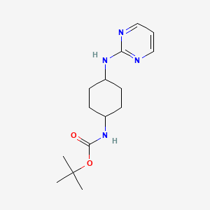 (1R*,4R*)-tert-Butyl N-[4-(pyrimidin-2-ylamino)cyclohexyl]carbamate