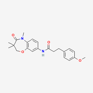 3-(4-methoxyphenyl)-N-(3,3,5-trimethyl-4-oxo-2,3,4,5-tetrahydrobenzo[b][1,4]oxazepin-8-yl)propanamide