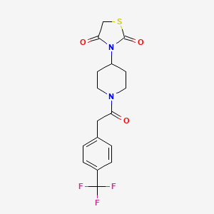 3-(1-(2-(4-(Trifluoromethyl)phenyl)acetyl)piperidin-4-yl)thiazolidine-2,4-dione