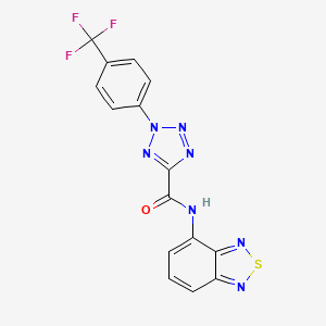 N-(benzo[c][1,2,5]thiadiazol-4-yl)-2-(4-(trifluoromethyl)phenyl)-2H-tetrazole-5-carboxamide